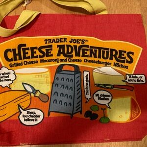 NEW! Trader Joe’s CHEESE EXPERIENCE reusable heavy cotton bag